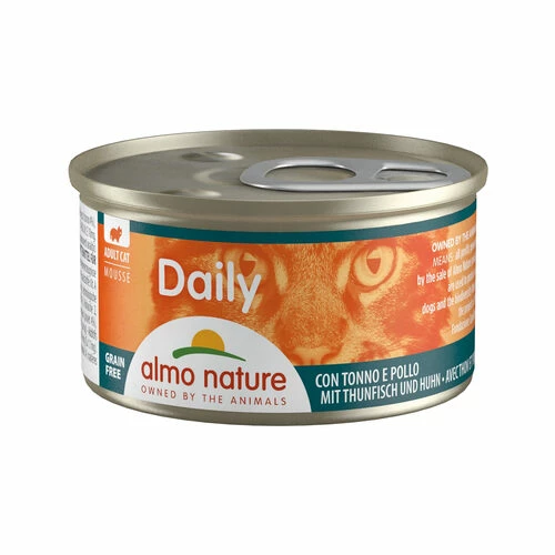 Almo Nature Daily Menu Mousse Katzenfutter - Dosen - Thunfisch Und Huhn 3 Almo Nature Daily Menu Mousse Katzenfutter - Dosen - Thunfisch Und Huhn
