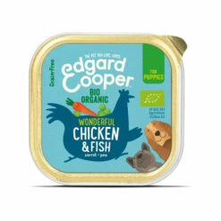 Edgard & Cooper Biologisch Puppy - Huhn & Fisch - Im Schälchen