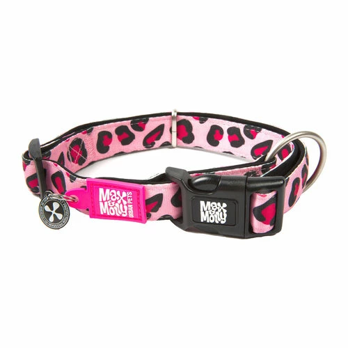 Max & Molly Smart ID Halsband - Leopard Pink 3 Max & Molly Smart ID Halsband - Leopard Pink