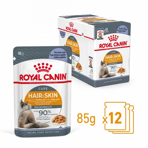 Royal Canin Hair & Skin In Jelly - Katzenfutter 4 Royal Canin Hair & Skin In Jelly - Katzenfutter – Bild 2