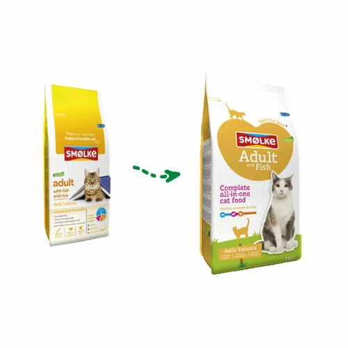 Smølke Katze Adult Fisch & Reis 3 Smølke Katze Adult Fisch & Reis
