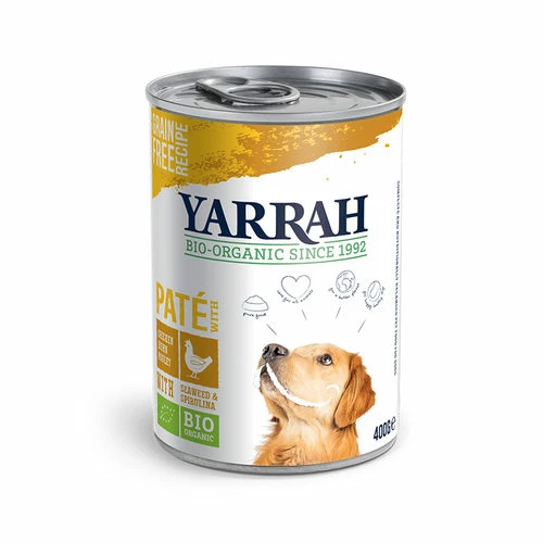 Yarrah - Hundefutter Paté Huhn Mit Spirulina Und Meeresalgen In Soße Bio 3 Yarrah - Hundefutter Paté Huhn Mit Spirulina Und Meeresalgen In Soße Bio